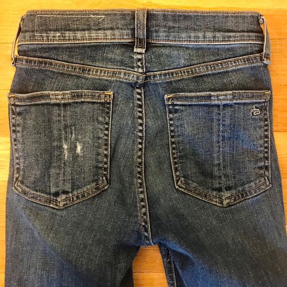 R&B High Rise Skinny with Large Rip - Picture 2 of 5